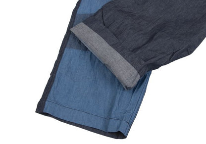 COMME des GARCONS SHIRT Patchwork Shirt Blue/Gray Size M