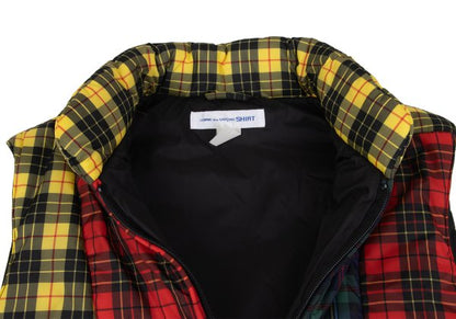 COMME des GARCONS SHIRT Padded Patchwork Vest Yellow Size X