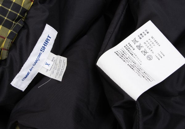 COMME des GARCONS SHIRT Padded Patchwork Vest Yellow Size X