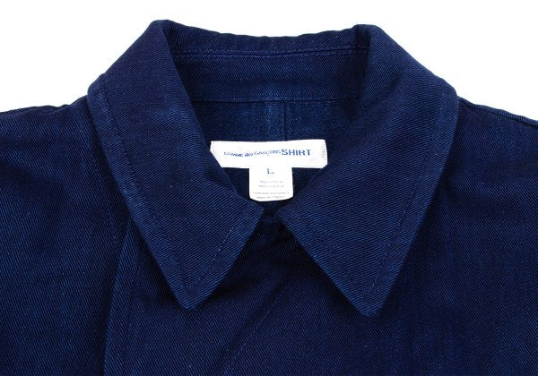 COMME des GARCONS SHIRT Indigo Cotton Jacket Blue Size L
