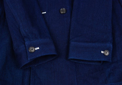 COMME des GARCONS SHIRT Indigo Cotton Jacket Blue Size L