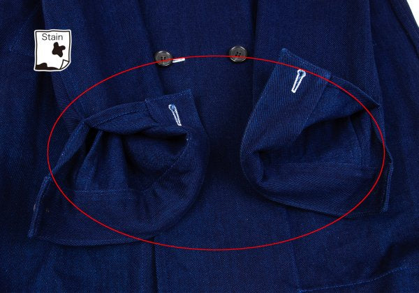 COMME des GARCONS SHIRT Indigo Cotton Jacket Blue Size L