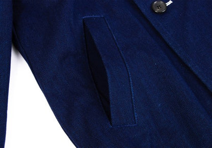 COMME des GARCONS SHIRT Indigo Cotton Jacket Blue Size L