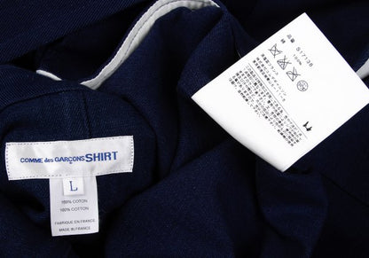 COMME des GARCONS SHIRT Indigo Cotton Jacket Blue Size L