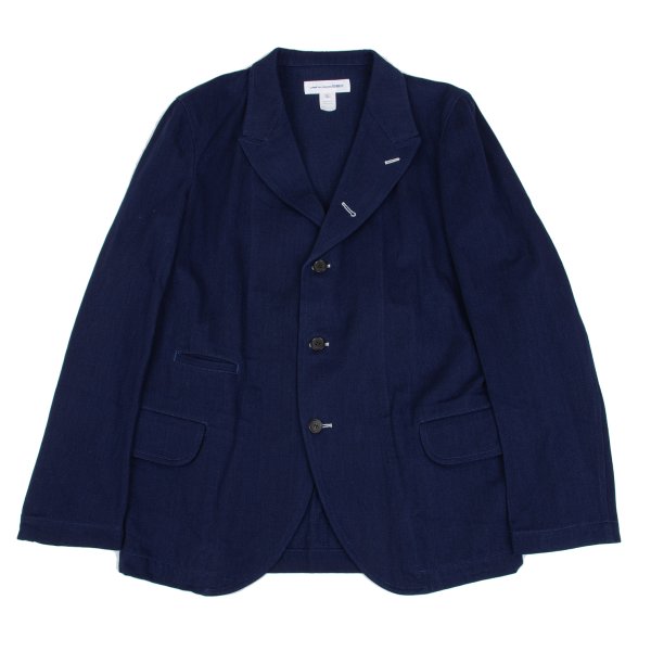 COMME des GARCONS SHIRT Indigo Cotton Jacket Blue Size L