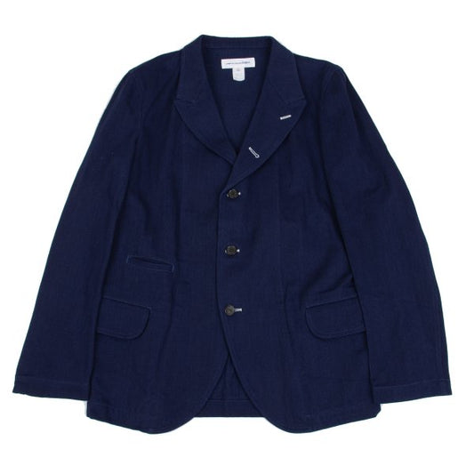 COMME des GARCONS SHIRT Indigo Cotton Jacket Blue Size L