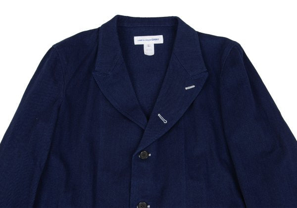 COMME des GARCONS SHIRT Indigo Cotton Jacket Blue Size L