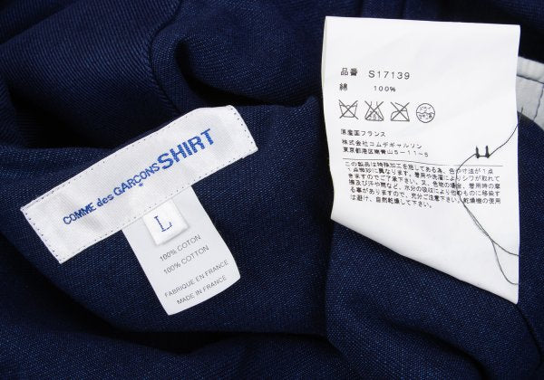 COMME des GARCONS SHIRT Indigo Cotton Jacket Blue Size L