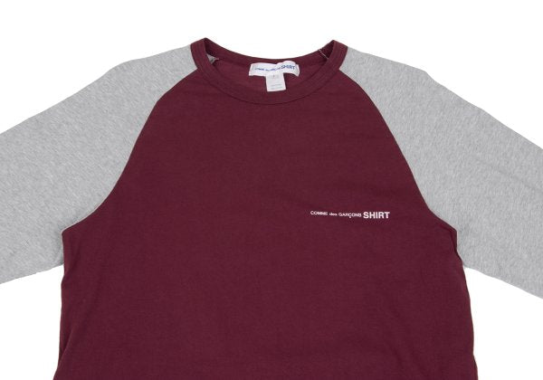 COMME des GARCONS SHIRT Logo Print Raglan Sleeve Red Size L