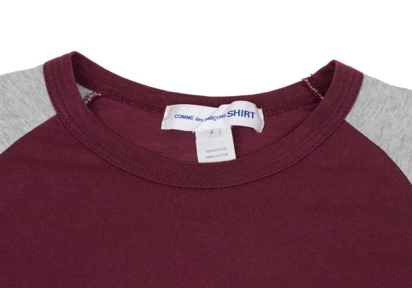 COMME des GARCONS SHIRT Logo Print Raglan Sleeve Red Size L