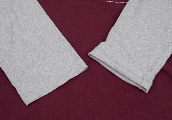 COMME des GARCONS SHIRT Logo Print Raglan Sleeve Red Size L