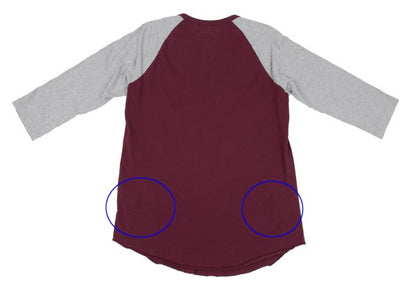 COMME des GARCONS SHIRT Logo Print Raglan Sleeve Red Size L