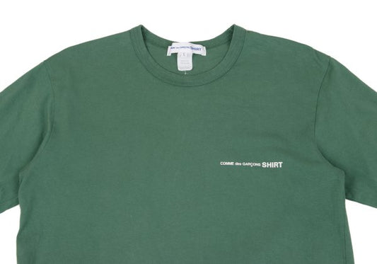 COMME des GARCONS SHIRT 20SS Logo Print T-Shirt Green Size L