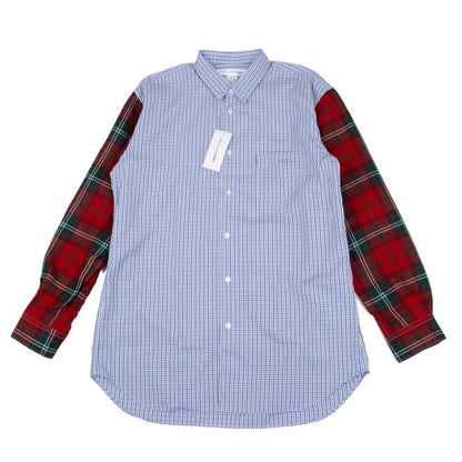 COMME des GARCONS SHIRT 09AW Mixed Check Shirt Blue Size L