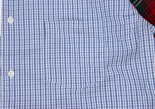 COMME des GARCONS SHIRT 09AW Mixed Check Shirt Blue Size L