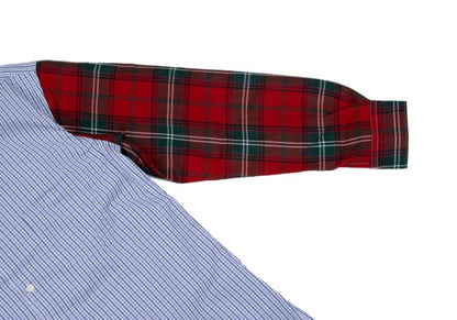 COMME des GARCONS SHIRT 09AW Mixed Check Shirt Blue Size L