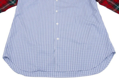 COMME des GARCONS SHIRT 09AW Mixed Check Shirt Blue Size L
