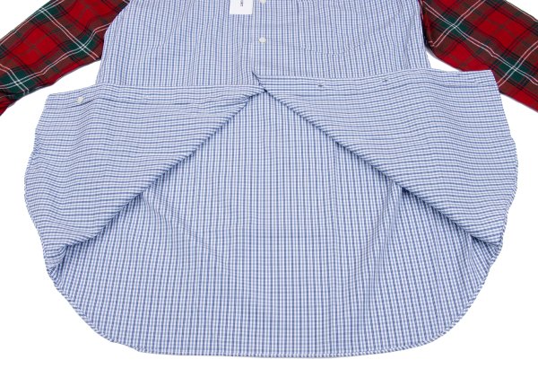 COMME des GARCONS SHIRT 09AW Mixed Check Shirt Blue Size L