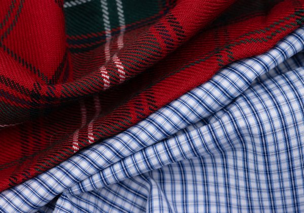 COMME des GARCONS SHIRT 09AW Mixed Check Shirt Blue Size L