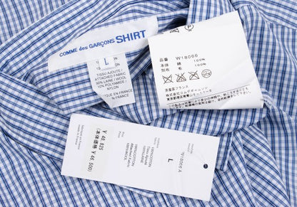 COMME des GARCONS SHIRT 09AW Mixed Check Shirt Blue Size L