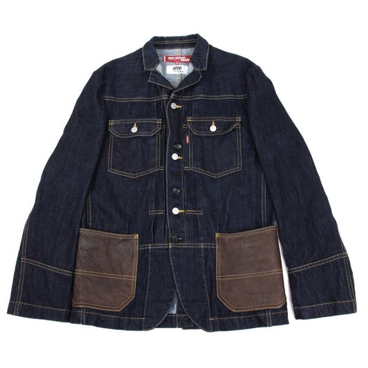 eye JUNYA WATANABE MAN x Levi's Leather Denim Indigo Size M