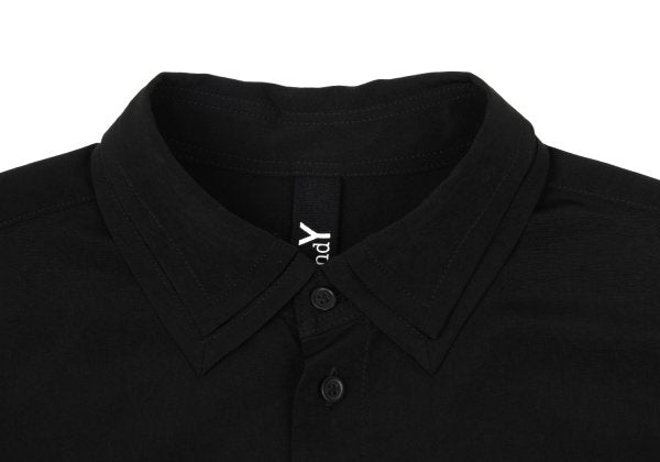 Ground Y Crepe Dechine Double Collar Long Shirt Black Size 3