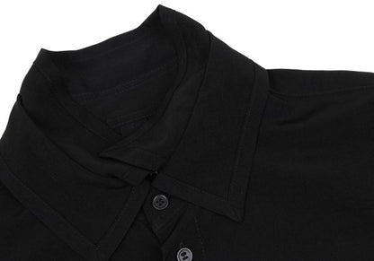 Ground Y Crepe Dechine Double Collar Long Shirt Black Size 3