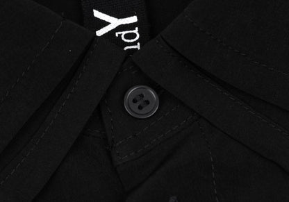 Ground Y Crepe Dechine Double Collar Long Shirt Black Size 3