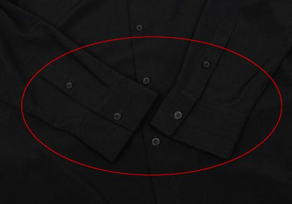 Ground Y Crepe Dechine Double Collar Long Shirt Black Size 3