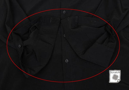 Ground Y Crepe Dechine Double Collar Long Shirt Black Size 3