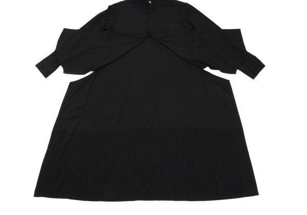 Ground Y Crepe Dechine Double Collar Long Shirt Black Size 3