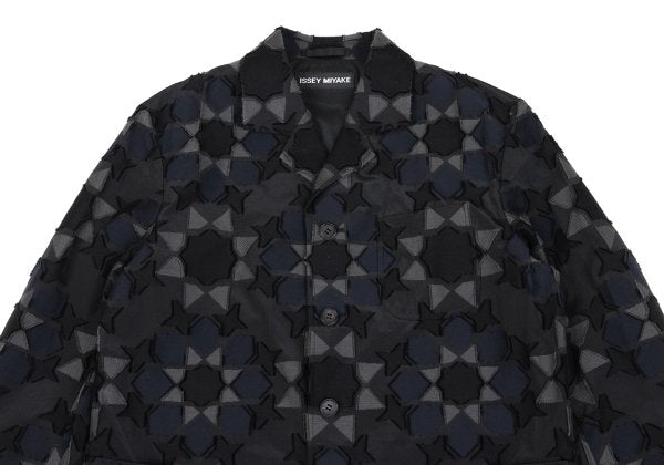 ISSEY MIYAKE MEN A-POC INSIDE Geometric Jacket Black Size 1
