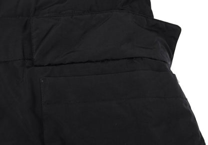 ISSEY MIYAKE MEN Poly Fur Trim Padded Long Coat Black Size M