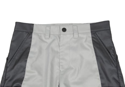 ISSEY MIYAKE MEN Poly Side Panel Tapered Pants Gray Size 2