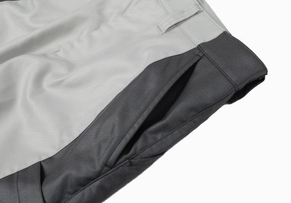 ISSEY MIYAKE MEN Poly Side Panel Tapered Pants Gray Size 2