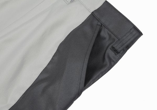 ISSEY MIYAKE MEN Poly Side Panel Tapered Pants Gray Size 2