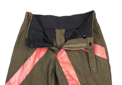 MASAKI MATSUSHIMA Wool Blend Pigment Line Pants Khaki Size 2