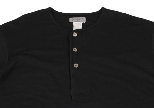 Yohji Yamamoto POUR HOMME 96AW Wool Rayon Neck Black Size M
