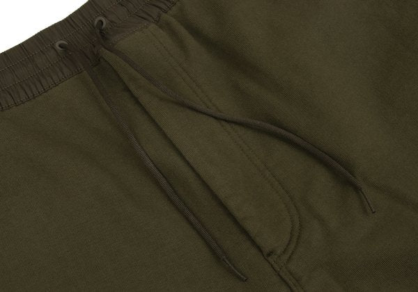 Y-3 Cotton Waist Panel Hoodie Green Size XL