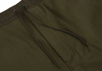 Y-3 Cotton Waist Panel Hoodie Green Size XL