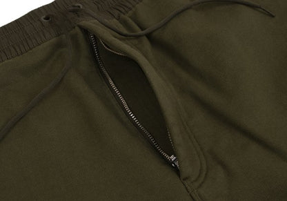 Y-3 Cotton Waist Panel Hoodie Green Size XL