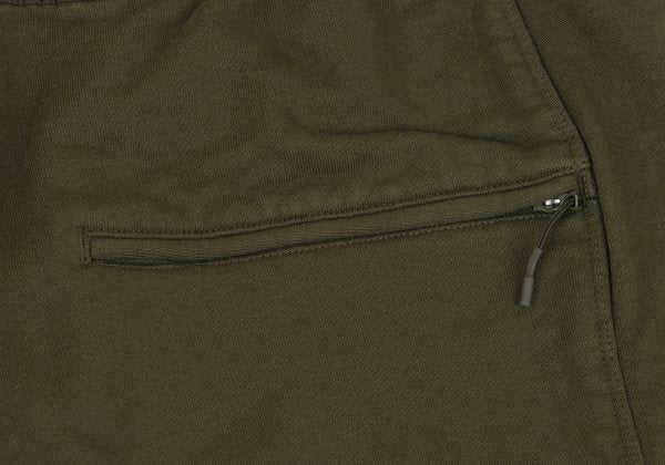 Y-3 Cotton Waist Panel Hoodie Green Size XL