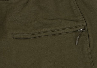 Y-3 Cotton Waist Panel Hoodie Green Size XL