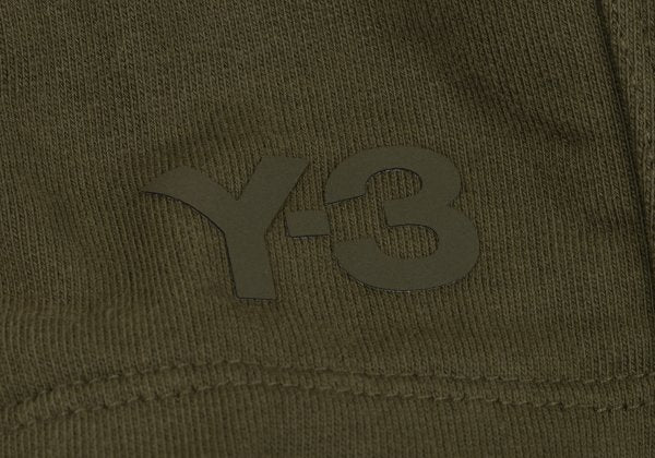 Y-3 Cotton Waist Panel Hoodie Green Size XL