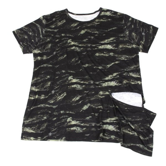 Ground Y Zebra Pattern Side Hole T-Shirt Black Size 3