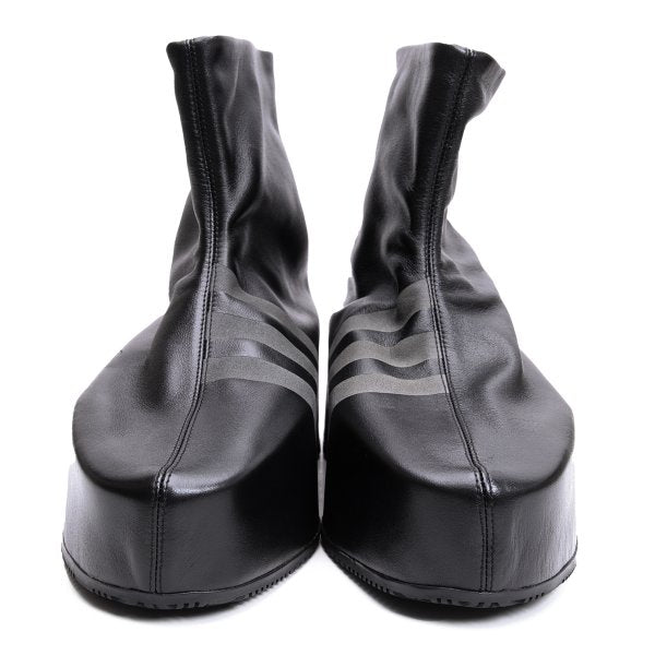 Y-3 KYASU OVERBOOT Leather Boots Black Size 26cm
