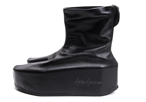 Y-3 KYASU OVERBOOT Leather Boots Black Size 26cm