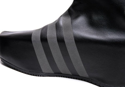 Y-3 KYASU OVERBOOT Leather Boots Black Size 26cm