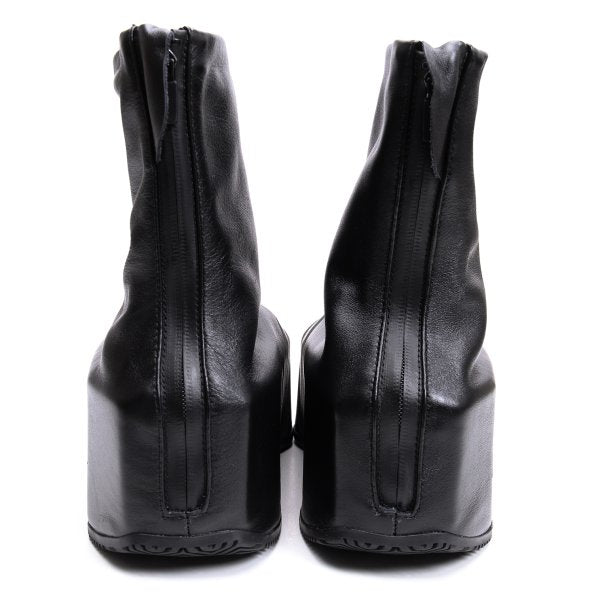 Y-3 KYASU OVERBOOT Leather Boots Black Size 26cm