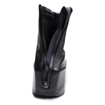 Y-3 KYASU OVERBOOT Leather Boots Black Size 26cm